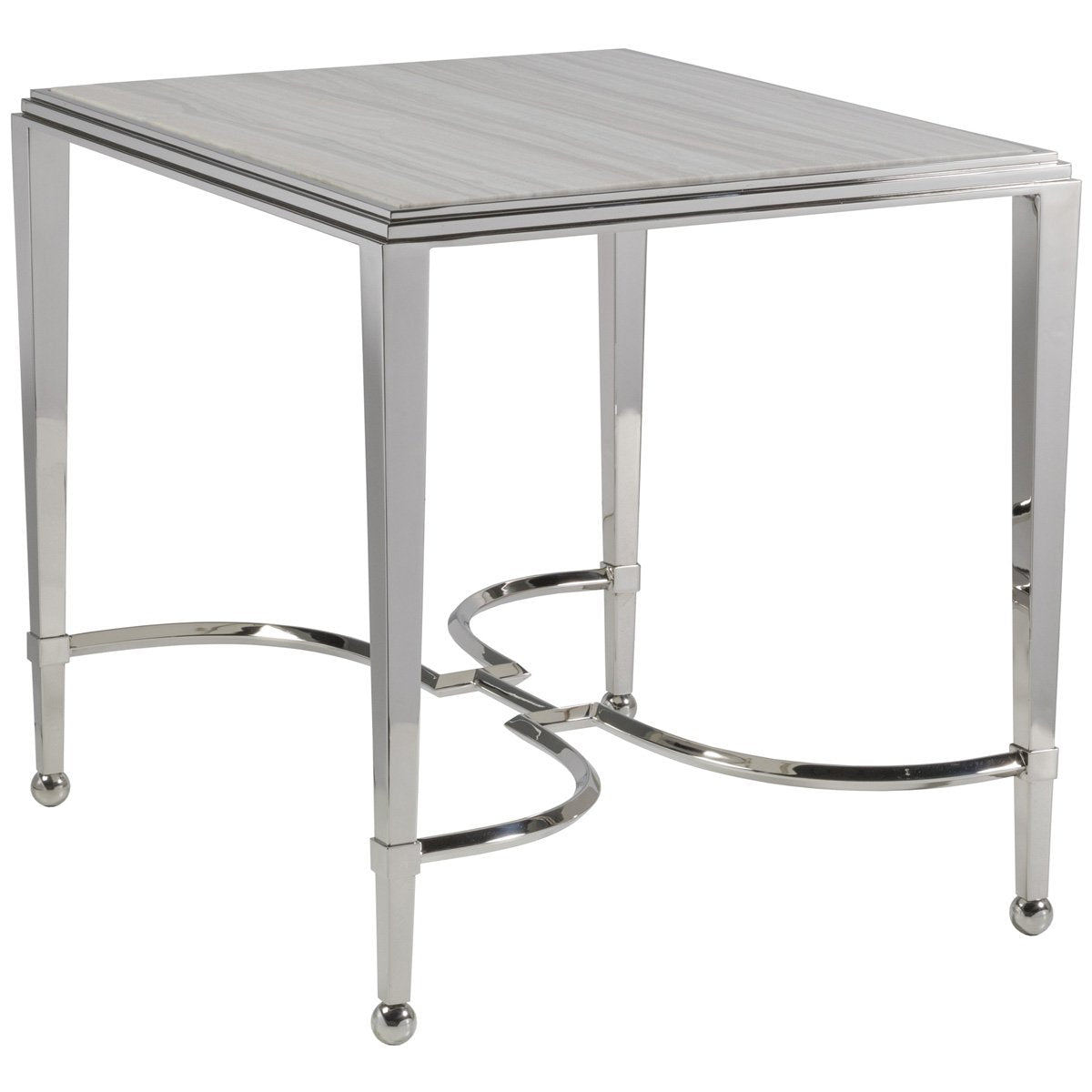  Artistica Home Sangiovese End Table with Marble Top 