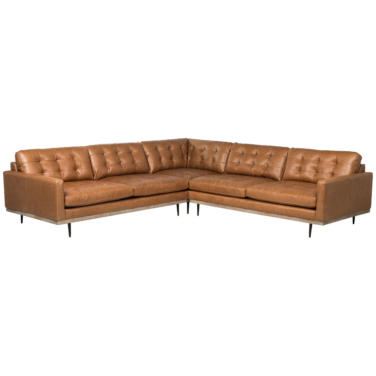 Four Hands Norwood Lexi 3-Piece Leather Sectional