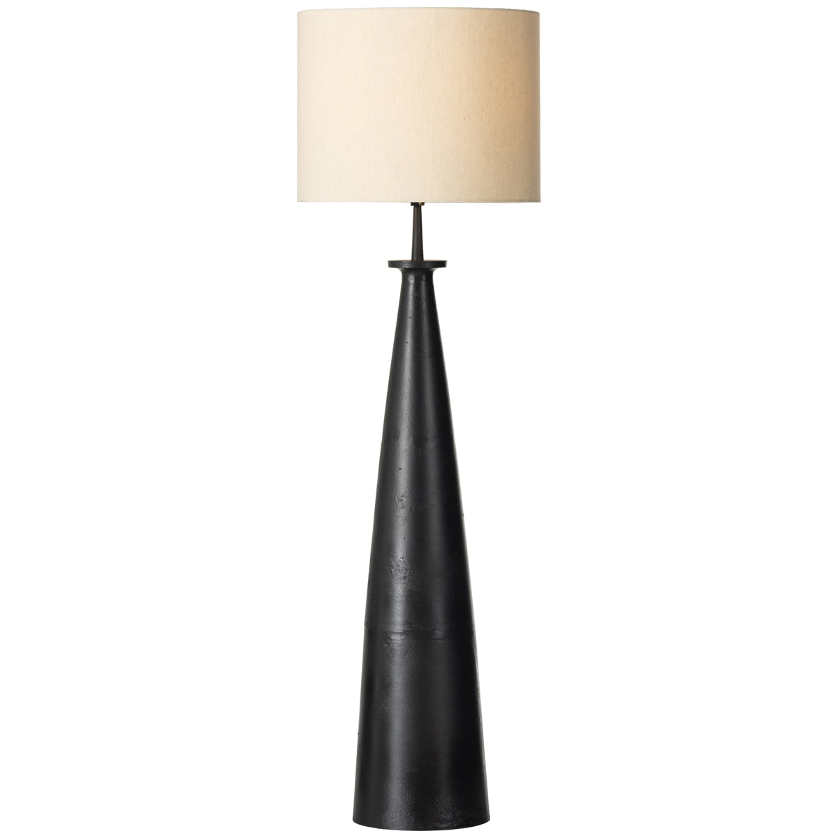 Four Hands Asher Innes Floor Lamp - Matte Black Cast