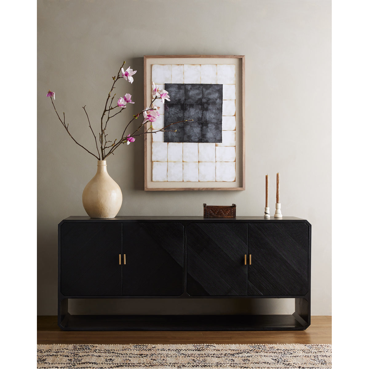 Four Hands Bolton Caspian Sideboard - Black Ash