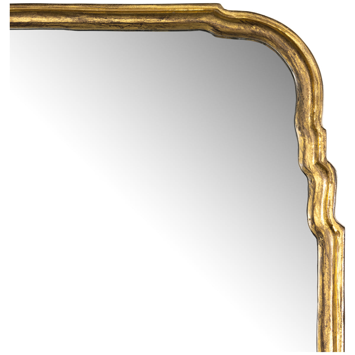 Four Hands Asher Loire Floor Mirror - Antiqued Gold Leaf