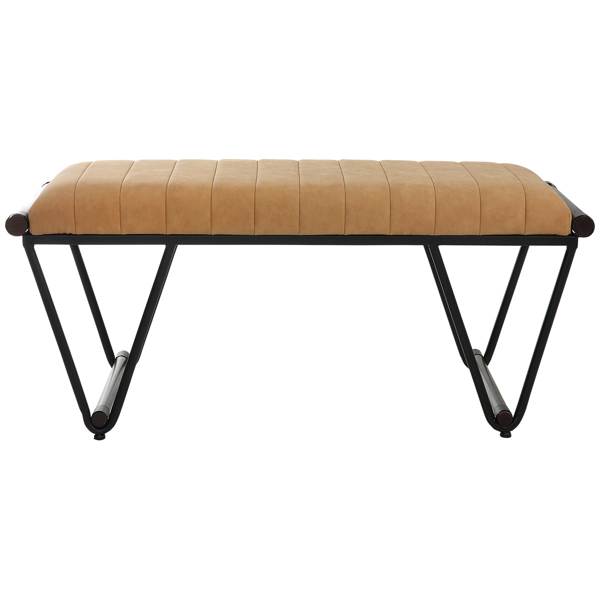  Uttermost Woodstock Mid-Century Bench 