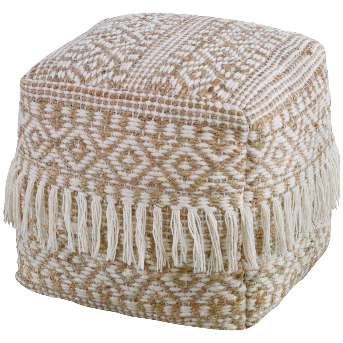  Uttermost Boheme Wool and Hemp Pouf 