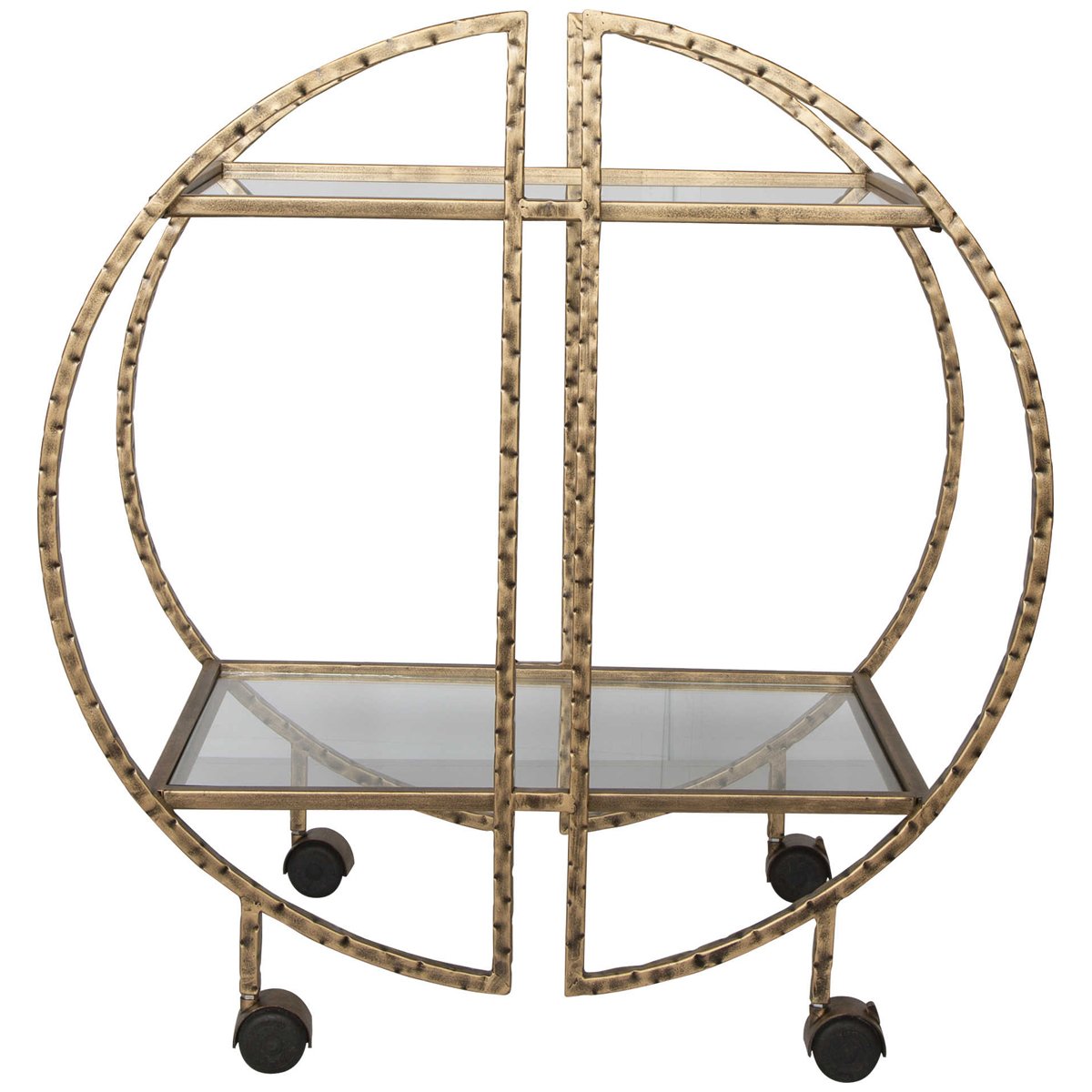  Uttermost Zelina Gold Bar Cart 