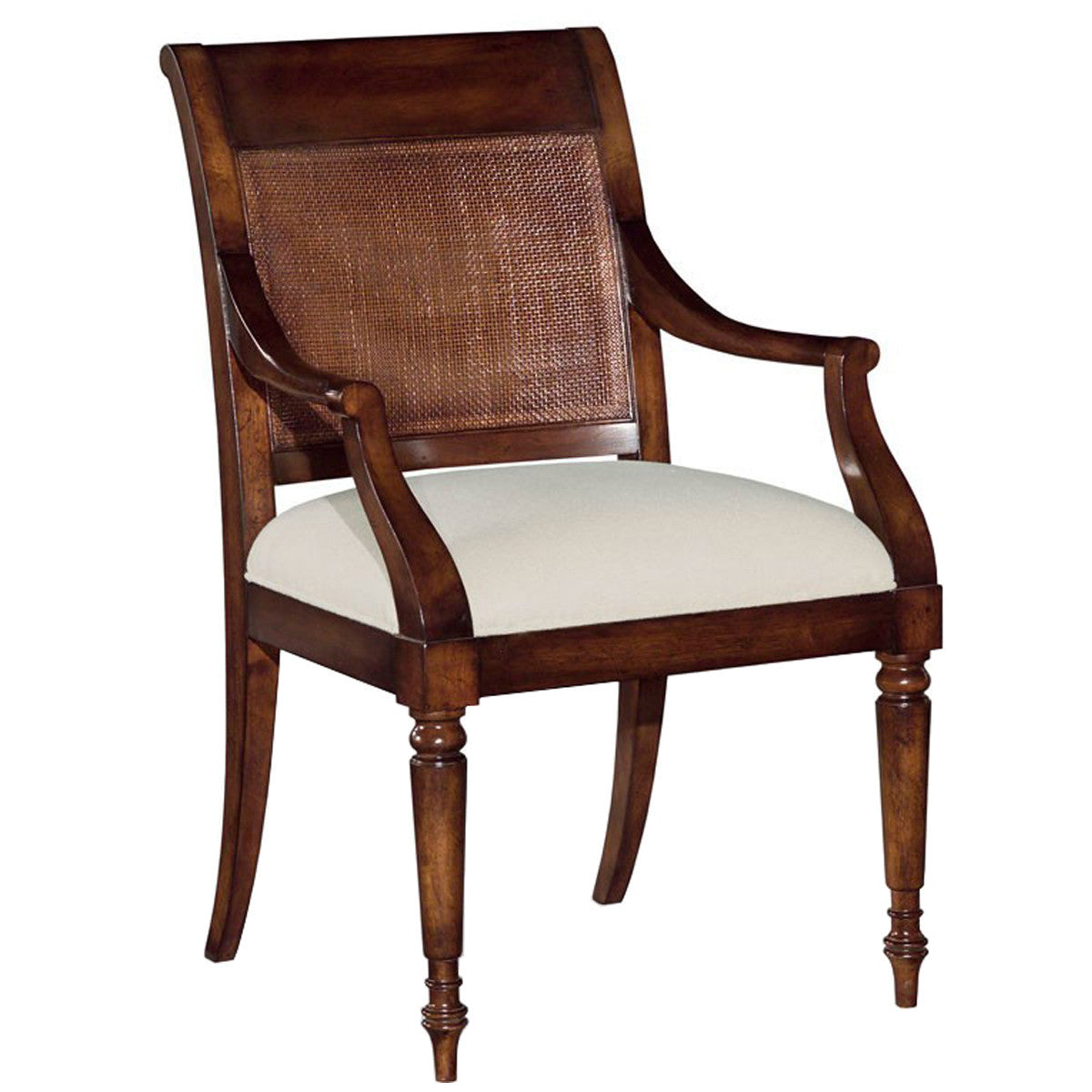  Woodbridge Furniture Aged Mahogany Arm Chair 