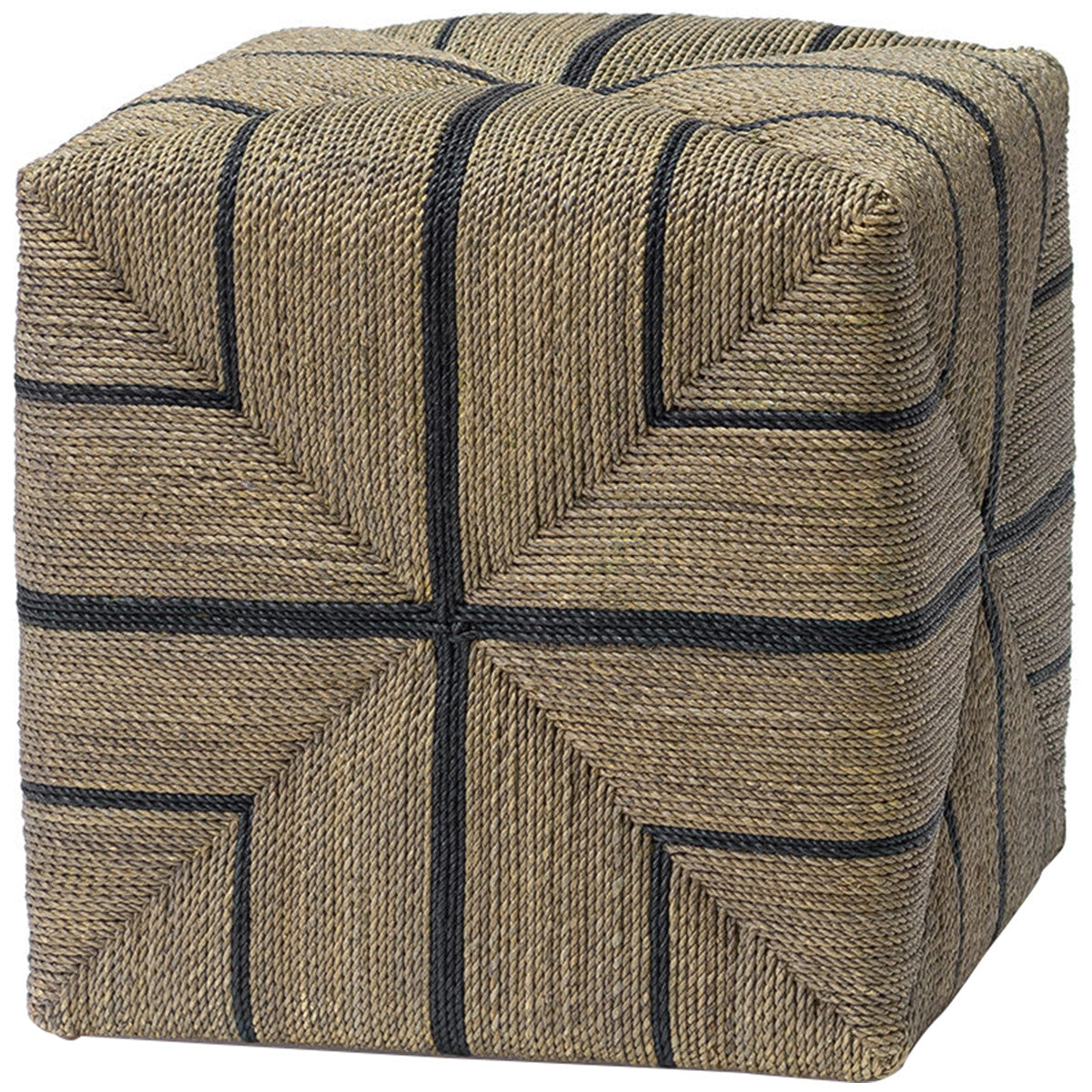  Palecek Fritz Rope Square Ottoman 