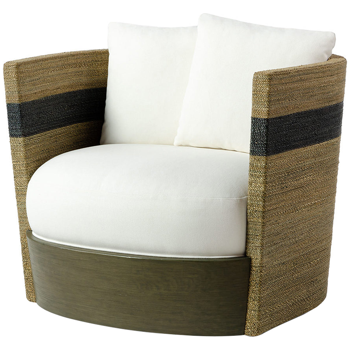  Palecek Fritz Swivel Lounge Chair 