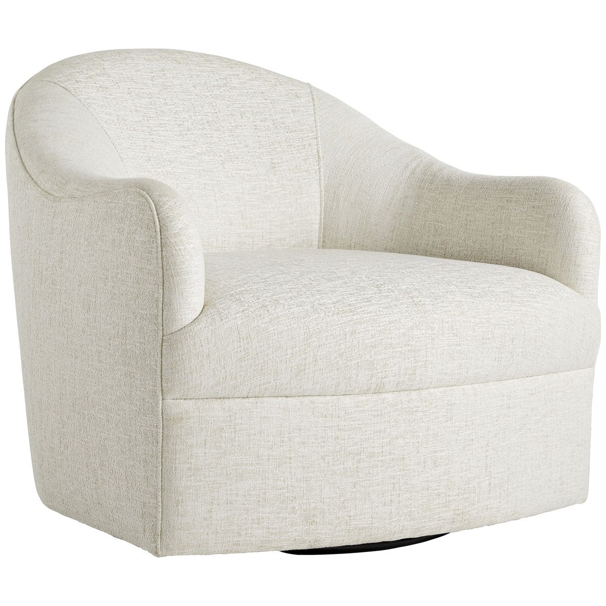  Arteriors Delfino Swivel Chair, Frost Linen 