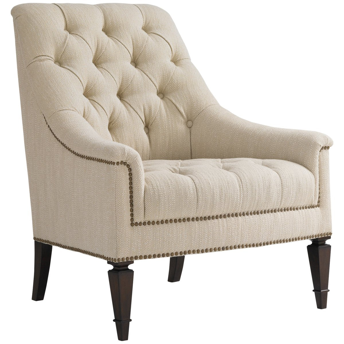  Caracole Classic Elegance Chestnut Upholstery Chair 