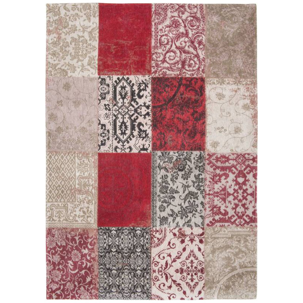  Louis de Poortere Vintage Multi 8985 Antwerp Red Rug 