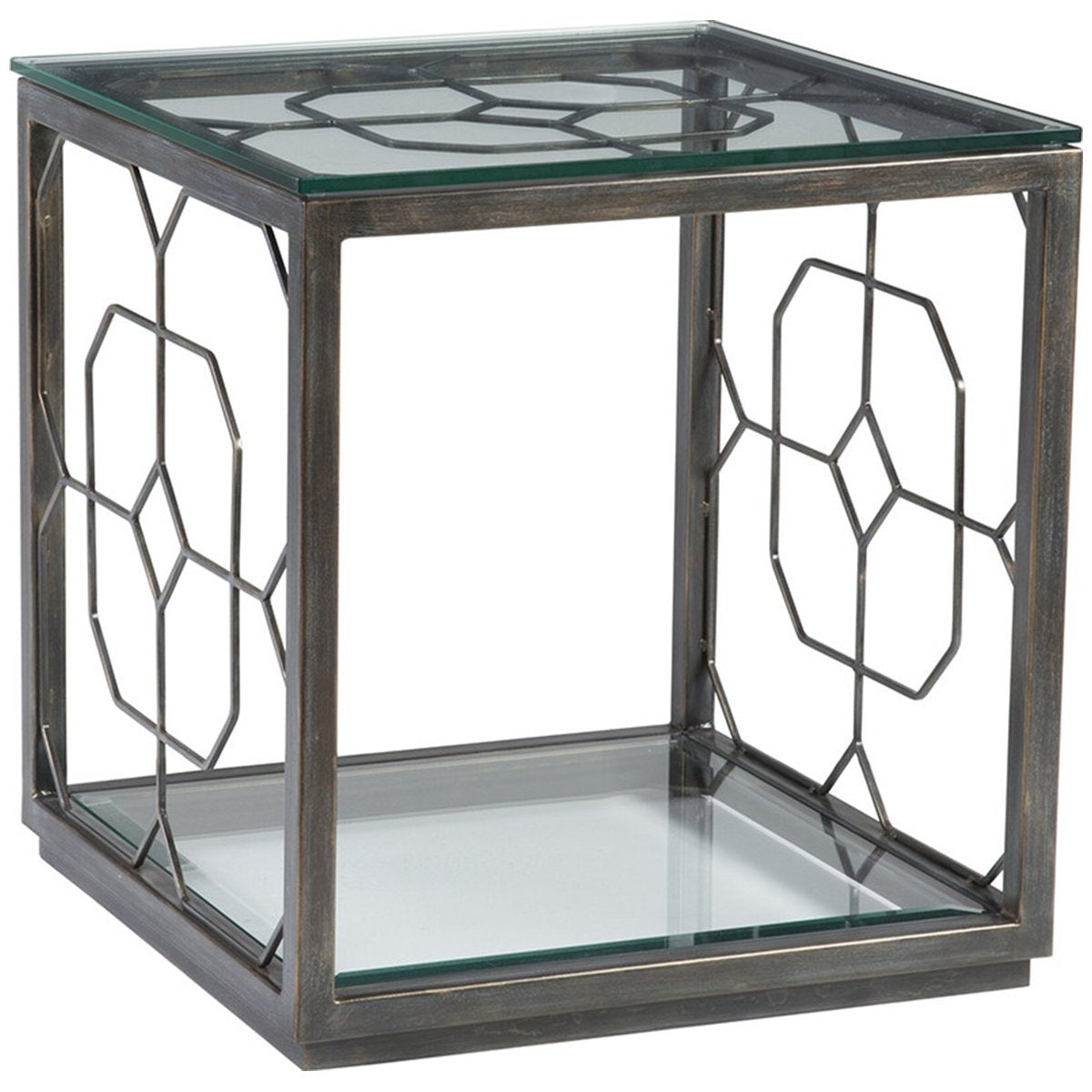  Artistica Home Honeycomb Square End Table 01-2056-957 