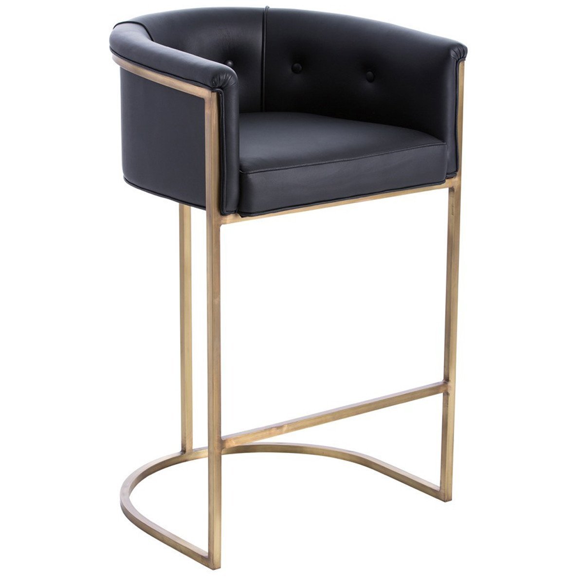  Arteriors Calvin Barstool in Antique Brass 