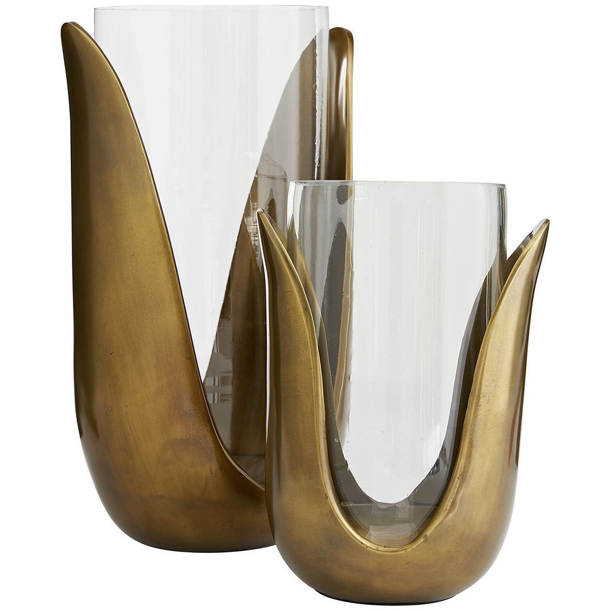  Arteriors Sonia Gold Vases Set of 2 