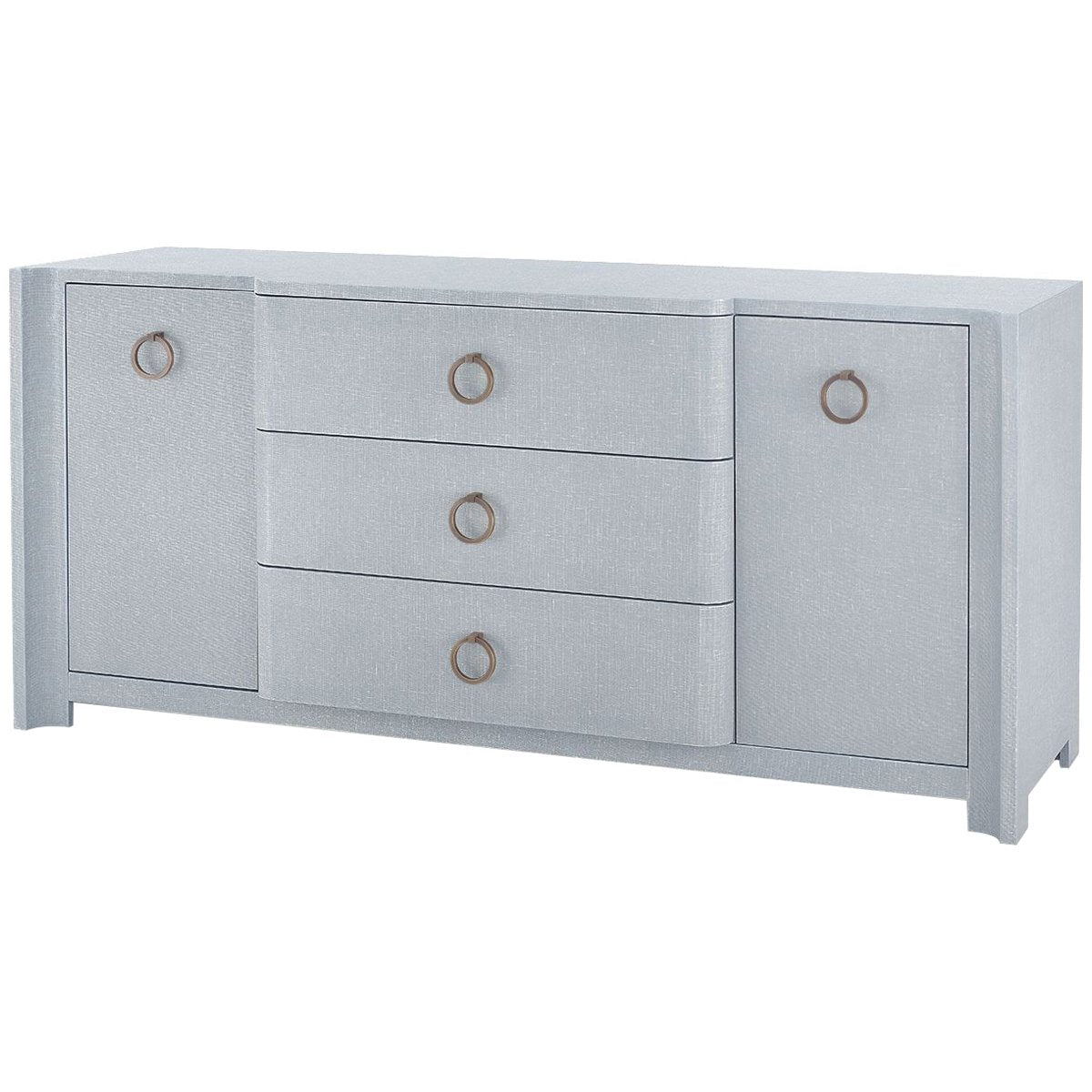  Villa & House Audrey 3-Drawer 2-Door Cabinet with Owen Pull 