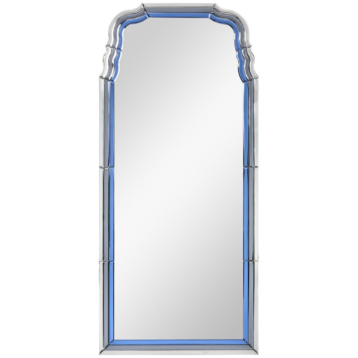  Villa & House Anne Mirror in Sapphire Blue and Gray 