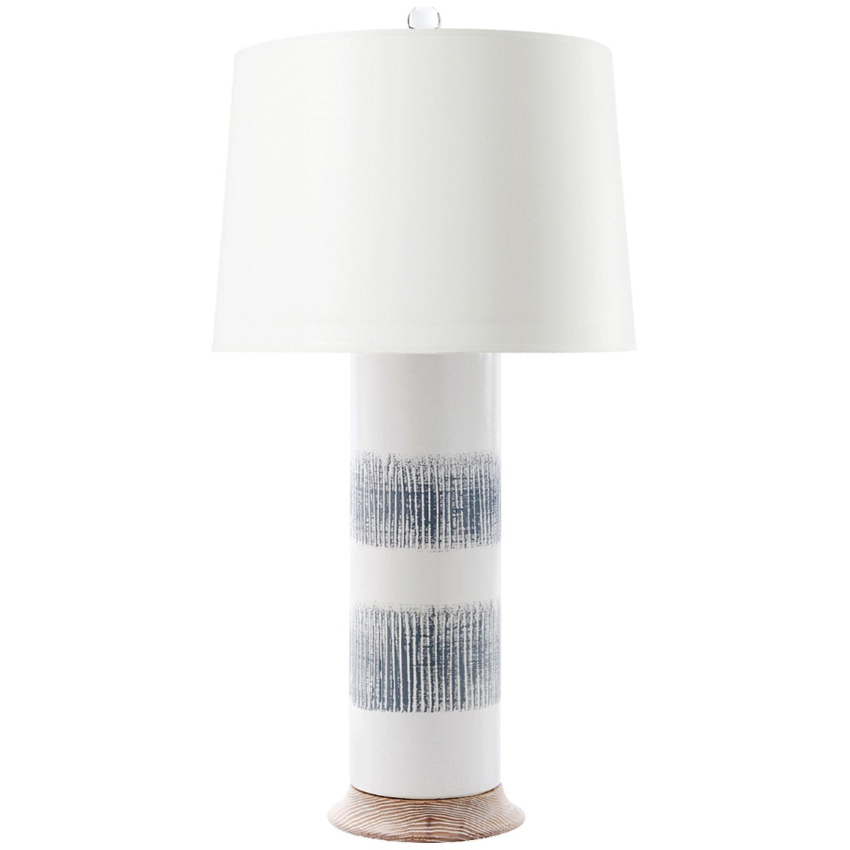  Villa & House Elena Lamp - Gray and White 