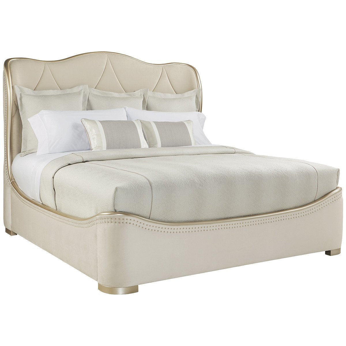  Caracole Adela Bed - Blush Taupe 