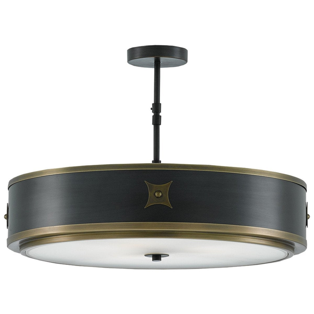  Currey and Company Huntsman Semi-Flush Mount 