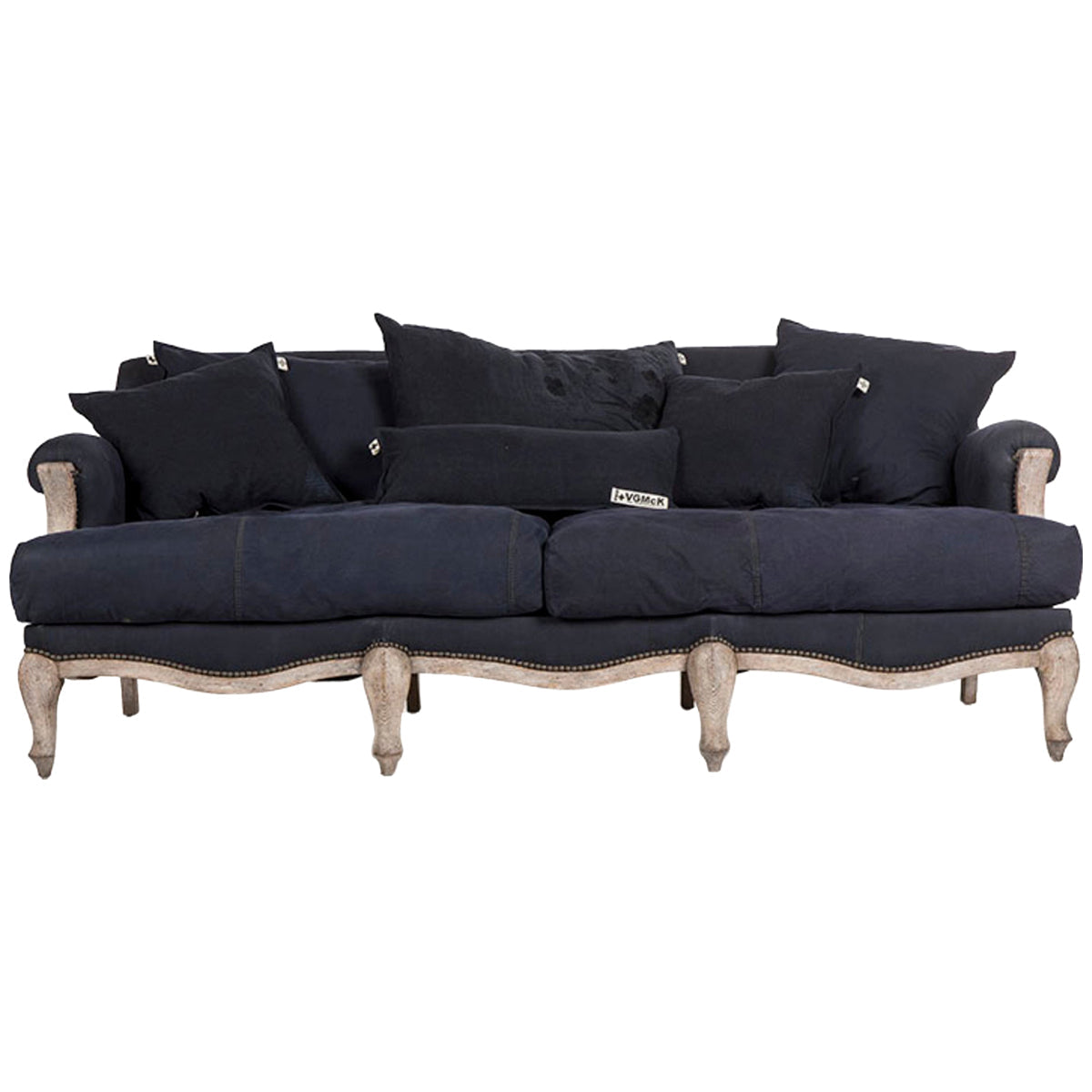  Thomas Bina Parisian Sofa - Blue Canvas 