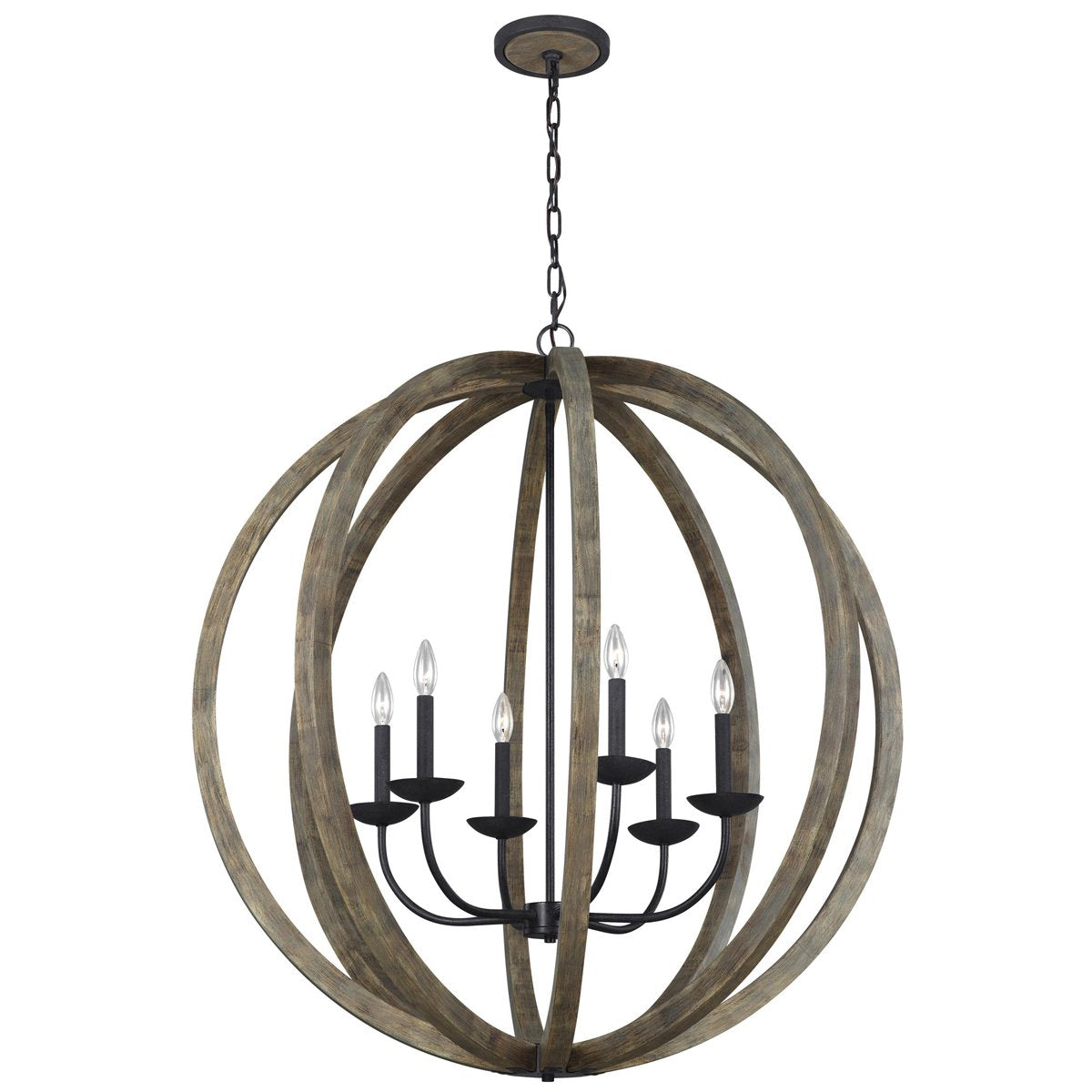  Feiss Allier 6-Light Pendant Chandelier 