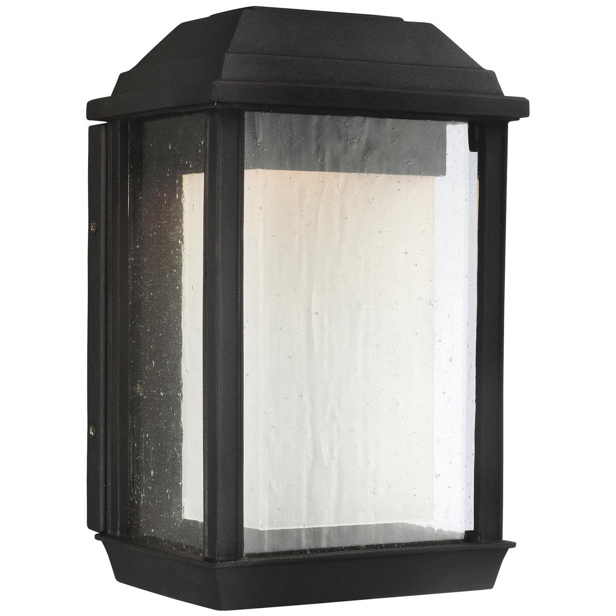  Feiss McHenry 1-Light Outdoor Wall Lantern in Textured Black 