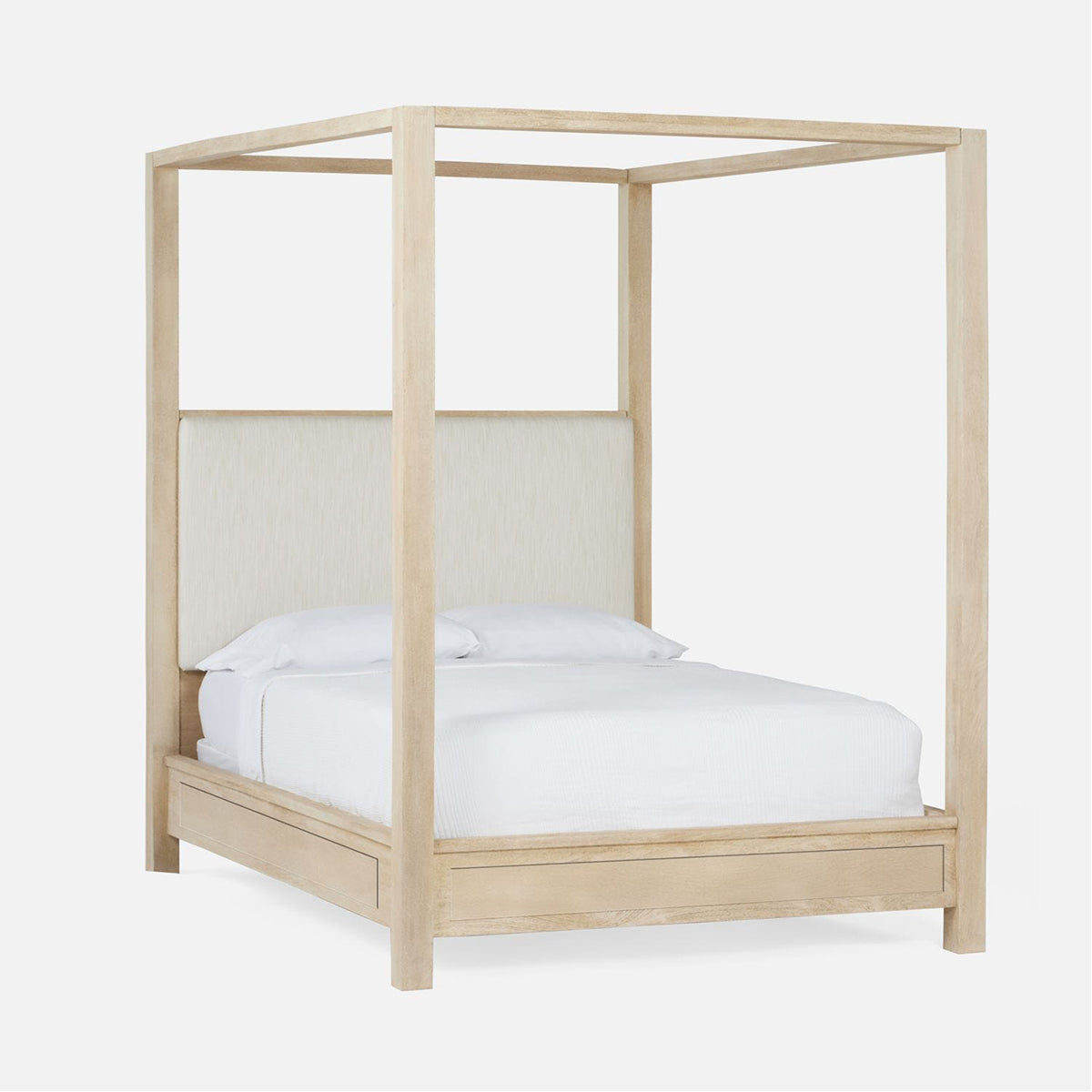  Made Goods Allesandro Boxy Canopy Bed in Mondego Cotton Jute 