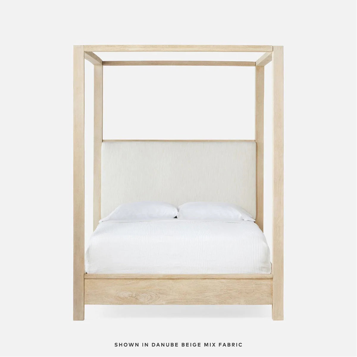  Made Goods Allesandro Boxy Canopy Bed in Aras Mohair 