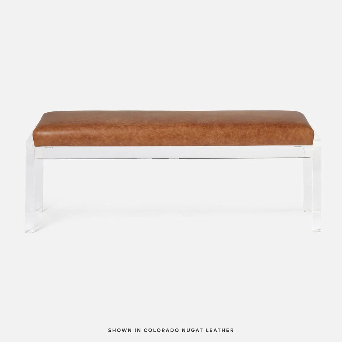  Made Goods Artem Double Upholstered Bench in Pagua Fabric 