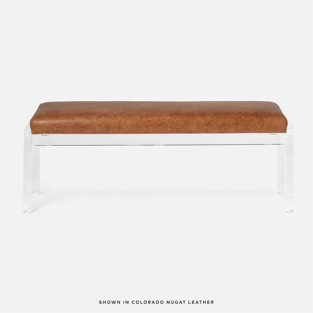  Made Goods Artem Double Upholstered Bench in Clyde Fabric 