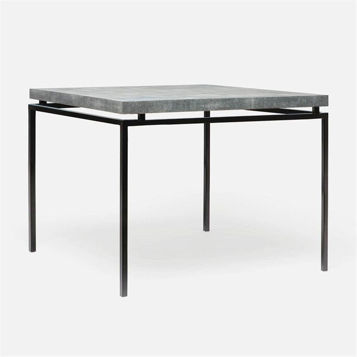  Made Goods Benjamin Floating Leg Game Table in Faux Shagreen Top 