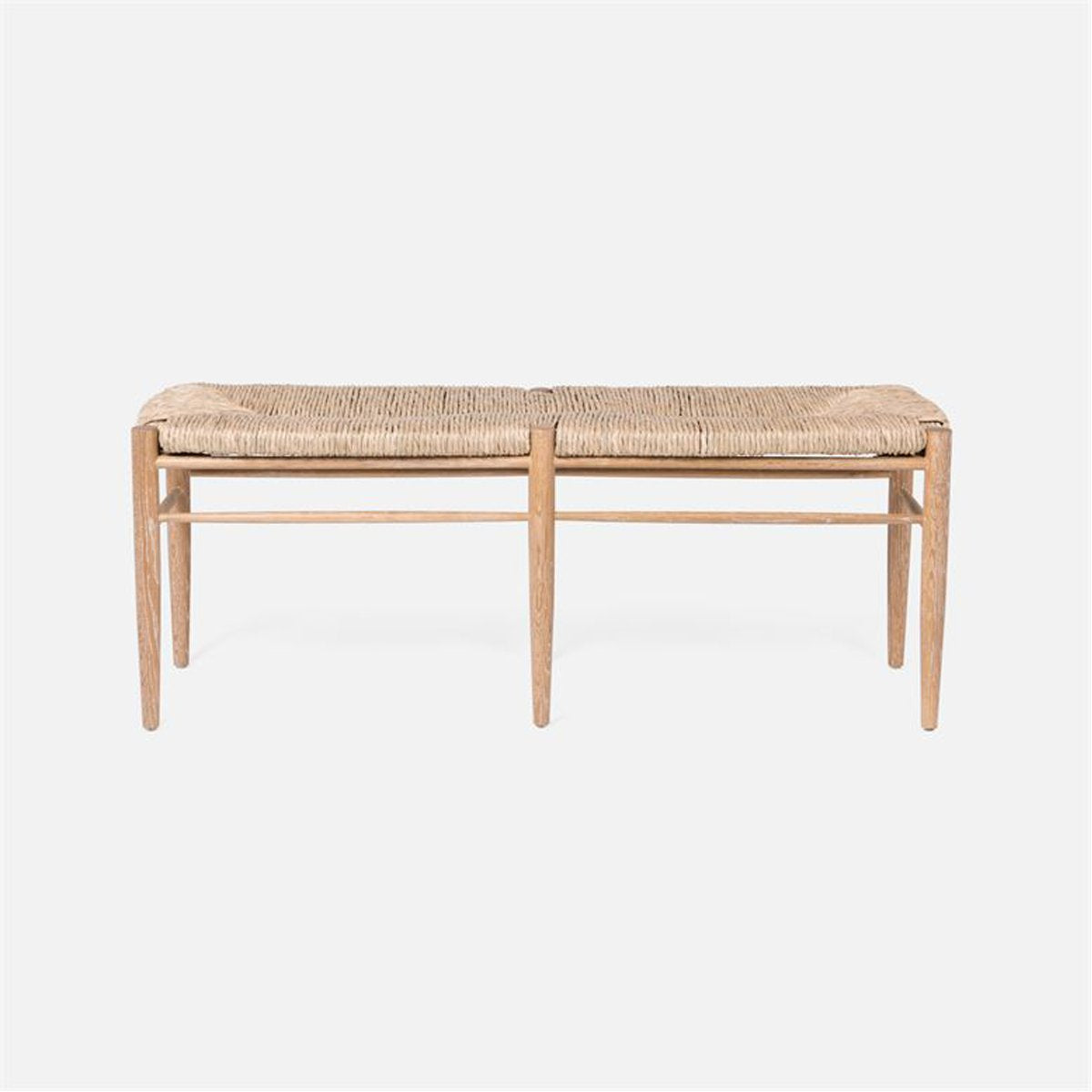  Made Goods Colwyn Cerused Oak Double Bench 