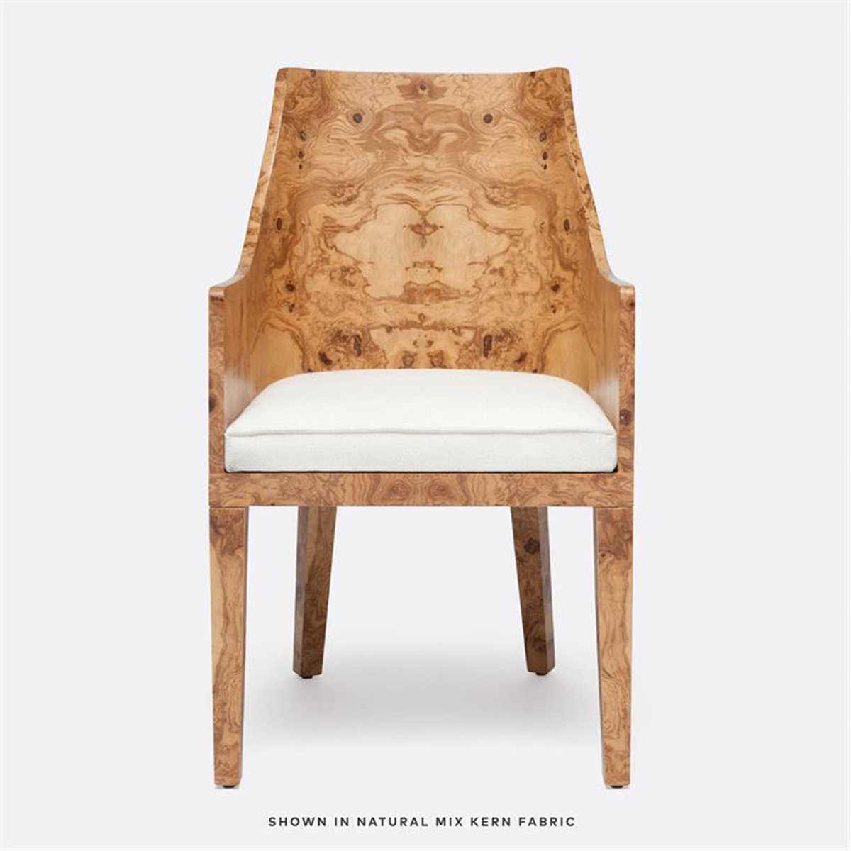  Made Goods Everett Olive Ash Arm Chair in Rhone Forest Full-Grain Leather 