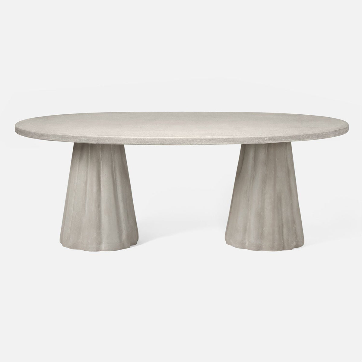  Made Goods Grady Oval Concrete Outdoor Dining Table 