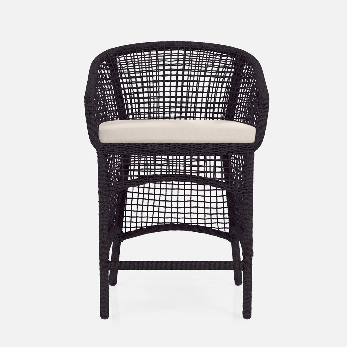  Made Goods Helena Open-Weave Barrel Outdoor Counter Stool in Weser 