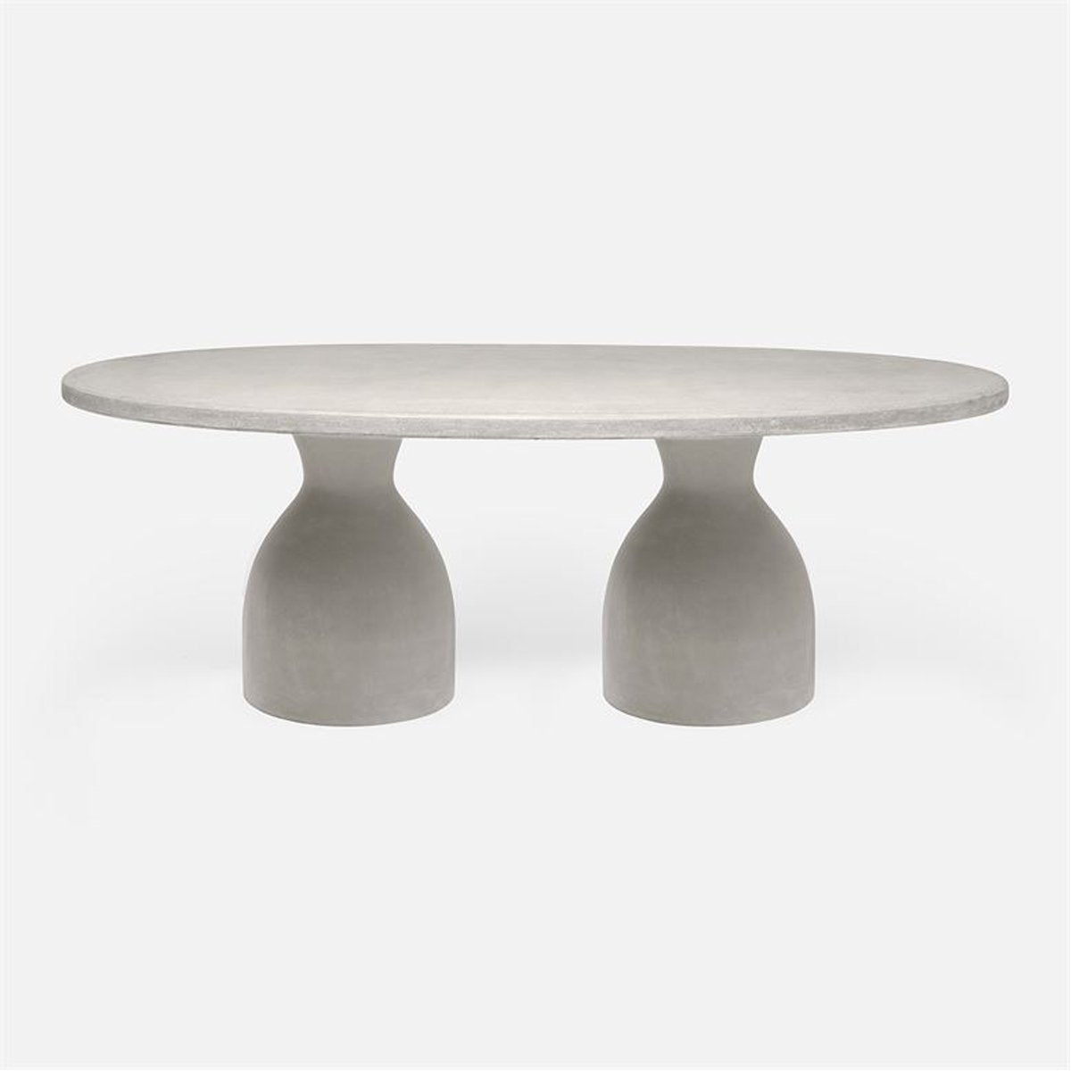  Made Goods Irving Oval Concrete Outdoor Dining Table 