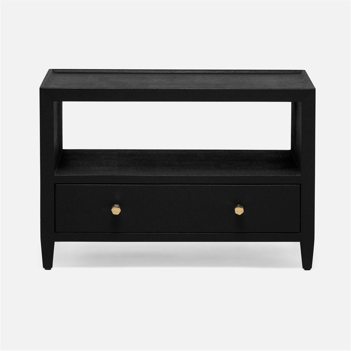  Made Goods Jarin 22-Inch Height Faux Belgian Linen Double Nightstand 