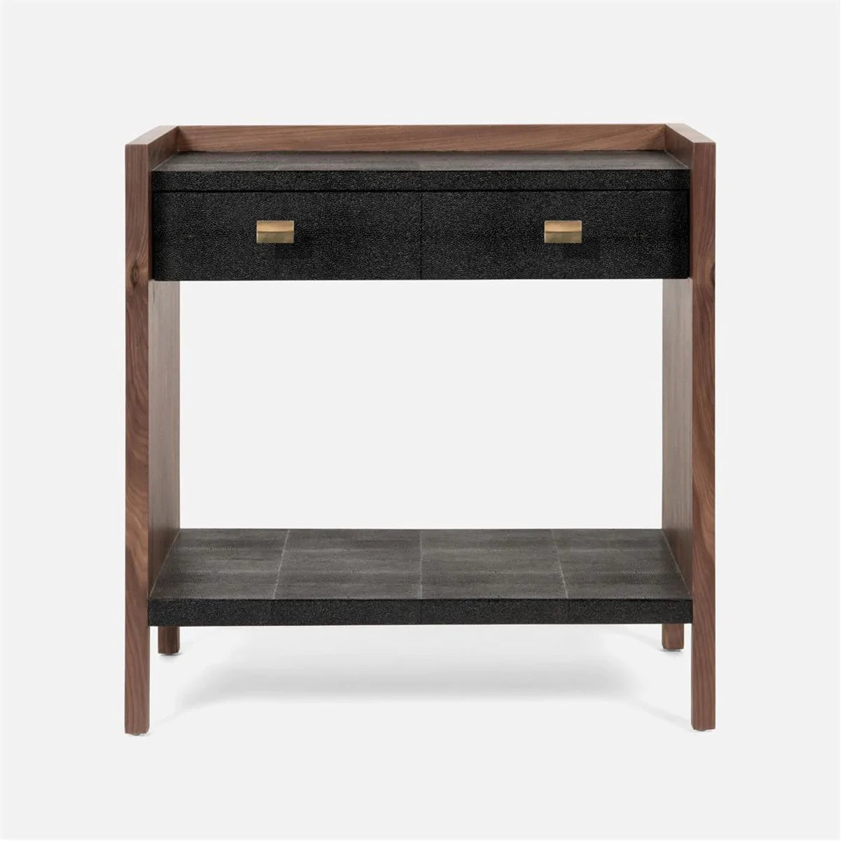  Made Goods Kennedy Vintage Faux Shagreen Double Nightstand 