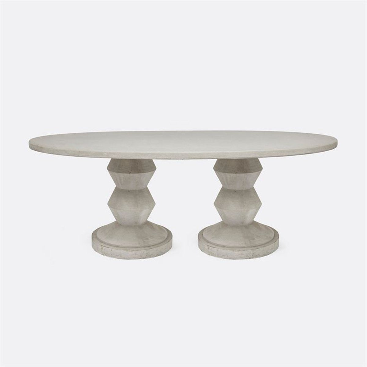  Made Goods Montgomery Concrete Oval Outdoor Dining Table 