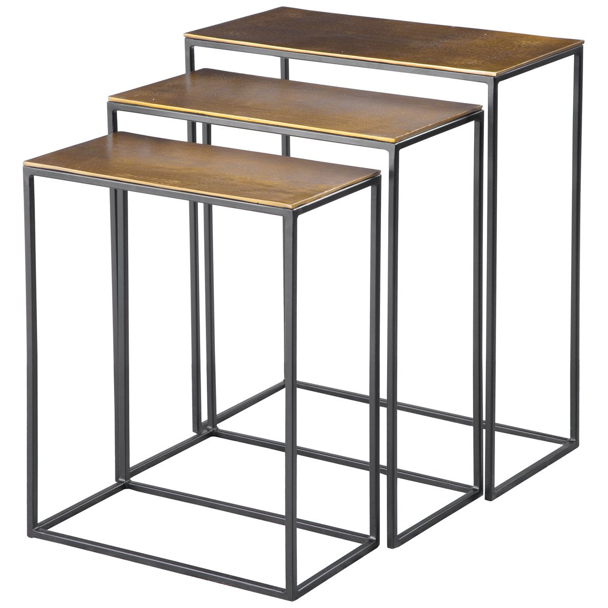  Uttermost Coreene Gold Nesting Tables, 3-Piece Set 