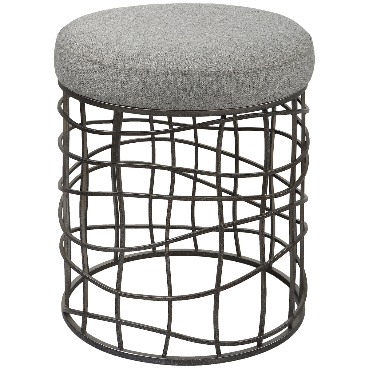  Uttermost Carnival Iron Round Accent Stool 