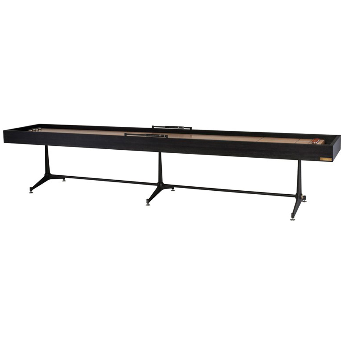  Nuevo Living Shuffleboard Gaming Table - Ebonized Oak 