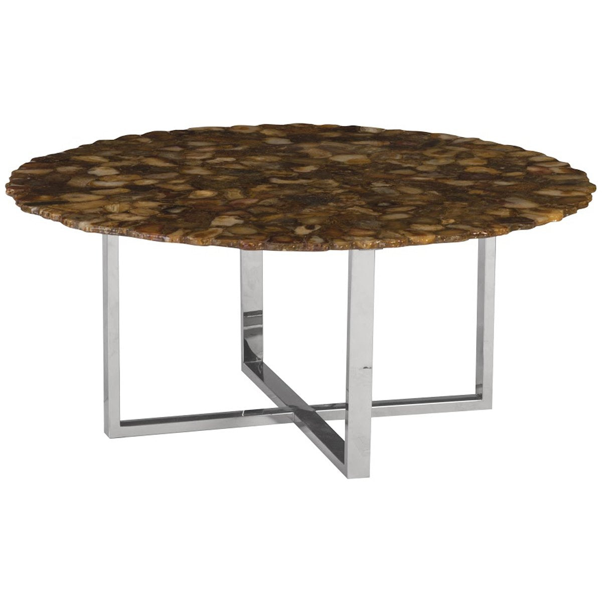  Phillips Collection Agate Round Coffee Table 