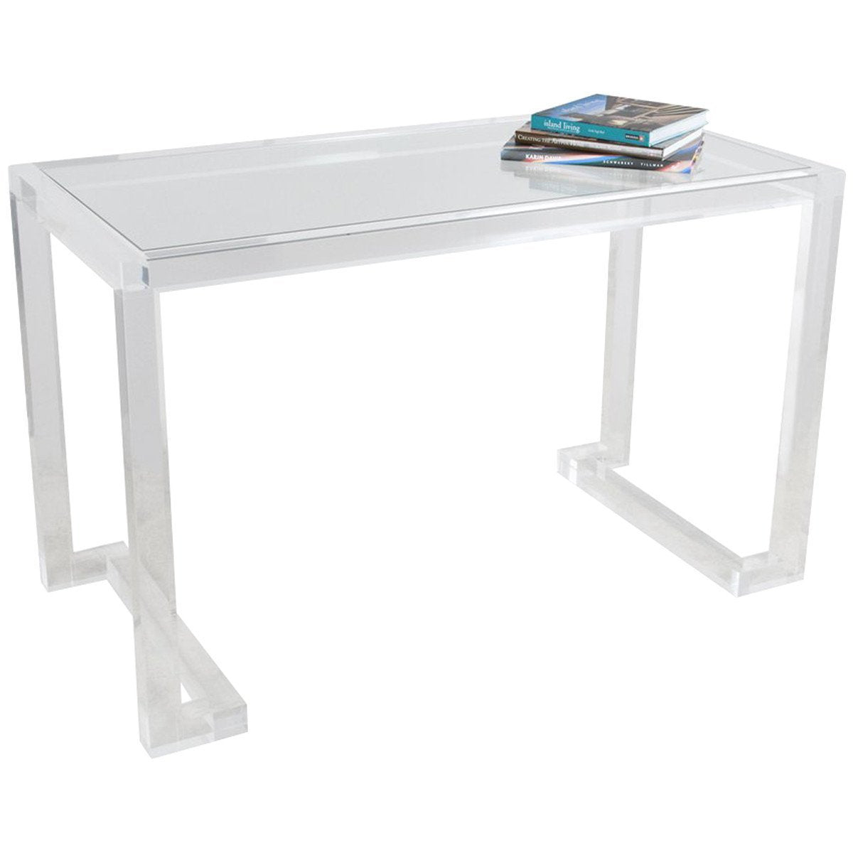  Interlude Home Ava Acrylic Clear Desk 