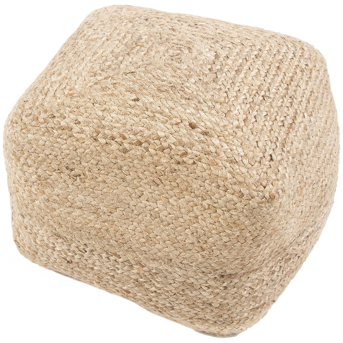  Jaipur Saba Sangam SAA02 Beige Handmade Jute Pouf 