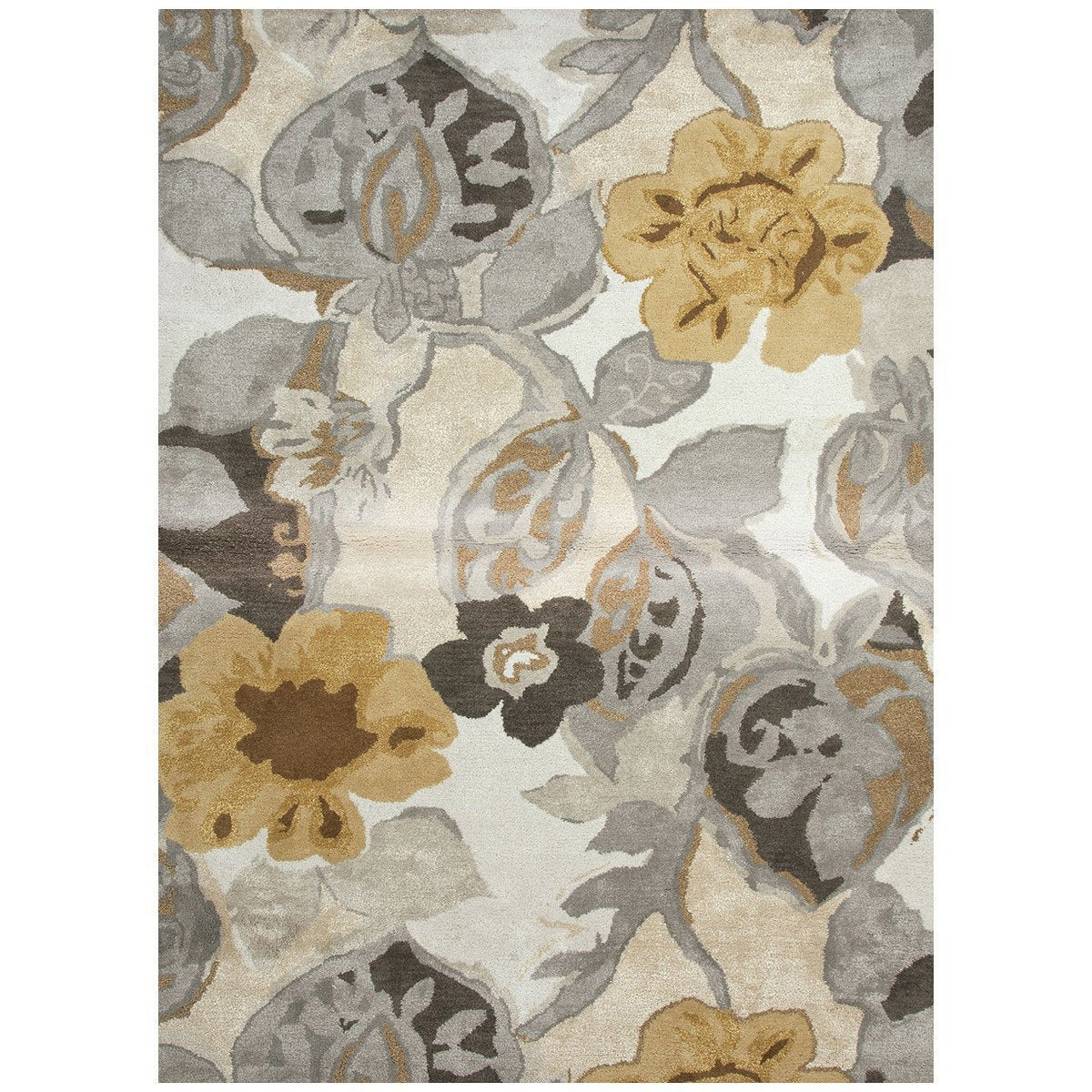  Jaipur Blue Petal Pusher Taos Taupe BL65 Rug 