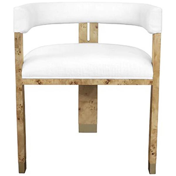  Worlds Away Jude Barrel Back Dining Chair 