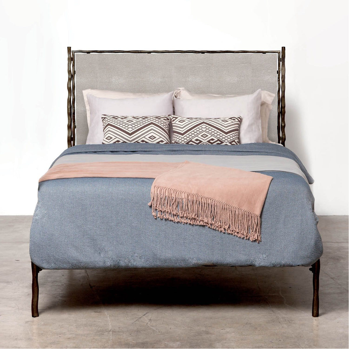  Made Goods Brennan Bed in Havel Velvet 