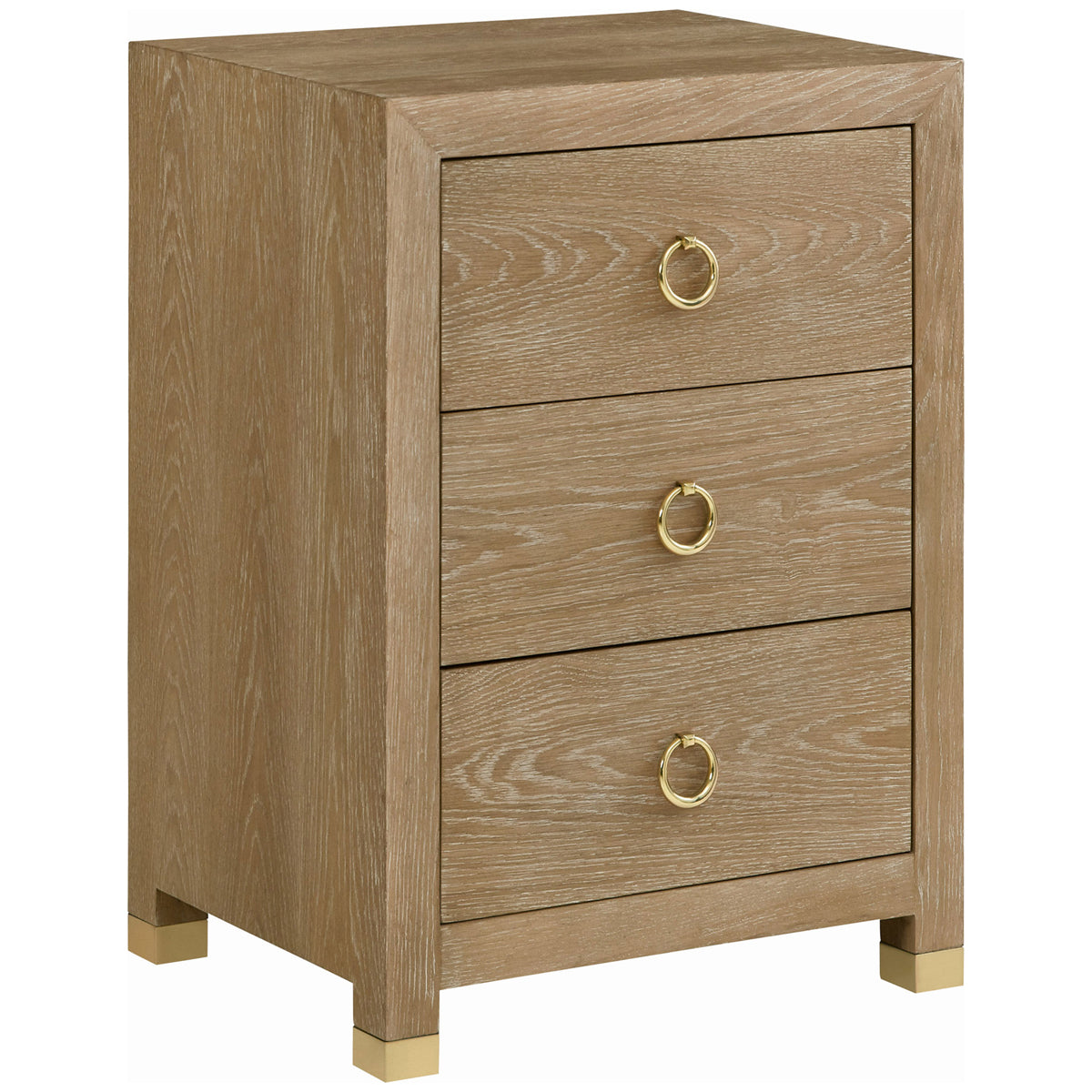  Somerset Bay Home Mirage Bedside Table - Weathered Oak 