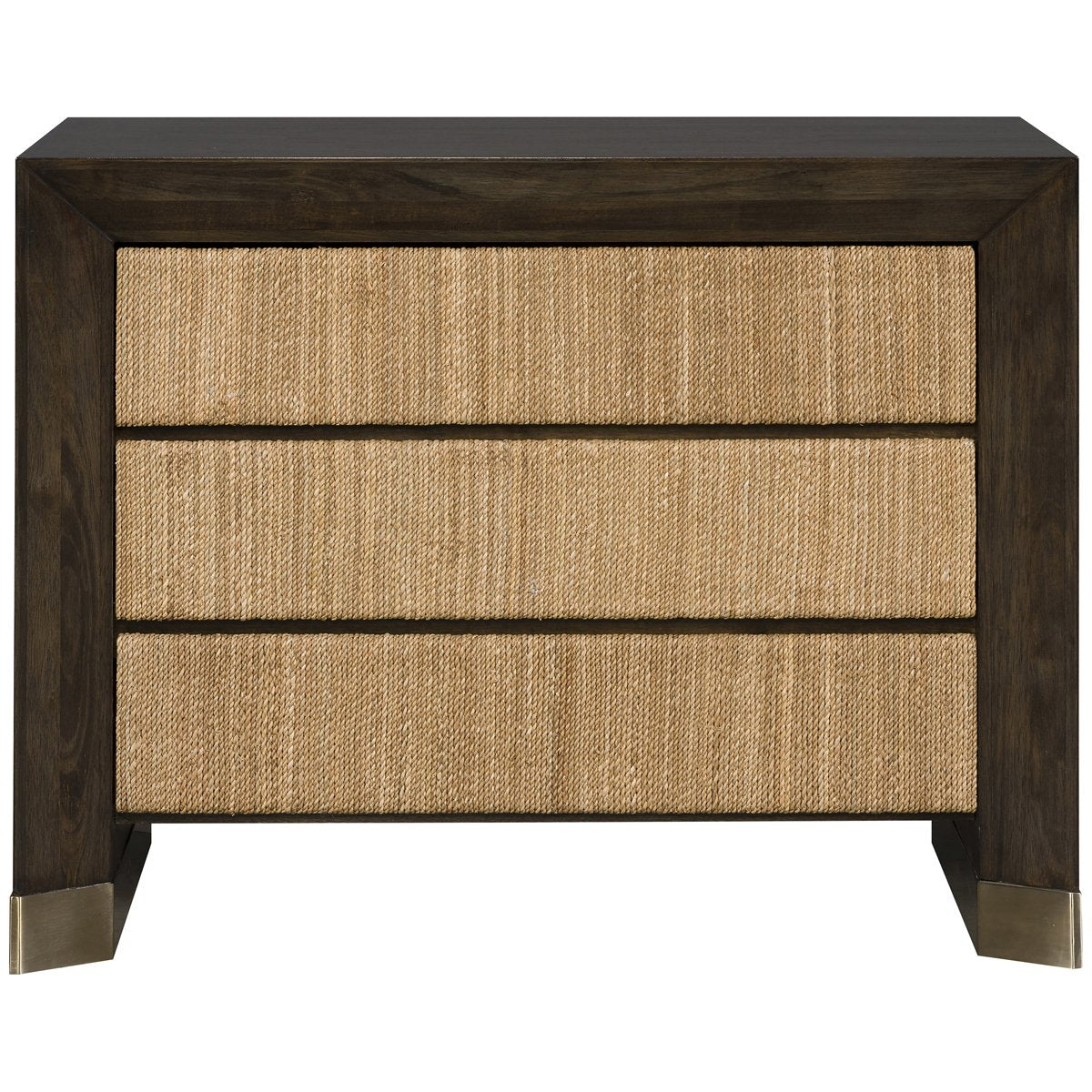  Vanguard Furniture Dune 3-Drawer Nightstand with Finger Groove Pulls 