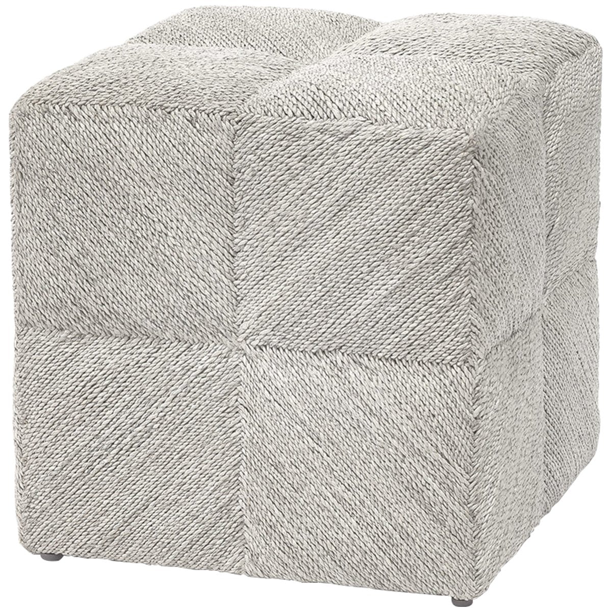  Palecek Ainsley White Wash Stool 